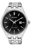 Citizen Eco Drive Black Dial Silver Steel Strap Watch For Men - BM7250-56E Authentic Buy Shop Now