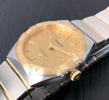 Omega Constellation Manhattan Yellow Dial Two Tone Steel Strap Watch for Women - 131.20.28.60.08.001 Authentic Buy Shop Now