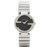 Gucci Interlocking G Quartz Black Dial Black Steel Strap Watch For Women - YA133502 Authentic Buy Shop Now