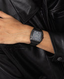 Versace Dominus Chronograph Quartz Black Dial Black Steel Strap Watch For Men - VE6H00623 Authentic Buy Shop Now