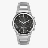 Salvatore Ferragamo Sapphire Chrono Black Dial Silver Steel Strap Watch for Men - SFME00321 Authentic Buy Shop Now
