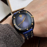 Versace Shadov Quartz Black Dial Blue Leather Strap Watch for Men - VEBM00418 Authentic Buy Shop Now