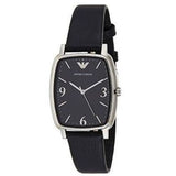 Emporio Armani Epsilon Quartz Black Dial Black Leather Strap Watch For Men - AR2490 Authentic Buy Shop Now