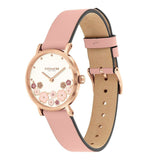 Coach Perry Silver Dial Pink Leather Strap Watch For Women - 14503325 Authentic Buy Shop Now