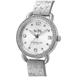 Coach Delancey White Dial Silver Steel Strap Watch for Women - 14502353 Authentic Buy Shop Now