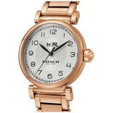 Coach Madison White Dial Rose Gold Steel Strap Watch for Women - 14502395 Authentic Buy Shop Now