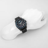 Emporio Armani Sigma Chronograph Blue Dial Black Silicone Strap Watch For Men - AR6121 Authentic Buy Shop Now