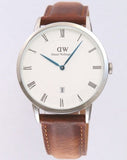 Daniel Wellington Dapper Durham White Dial Brown Leather Strap Watch For Men - DW00100116 Authentic Buy Shop Now