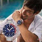 Tissot Seastar 1000 Chronograph Blue Dial Silver Steel Strap Watch For Men - T120.417.11.041.03 Authentic Buy Shop Now