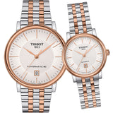 Tissot Carson Premium Powermatic 80 White Dial Two Tone Steel Strap Watch For Men - T122.407.22.031.01 Authentic Buy Shop Now
