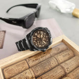 Fossil Bronson Automatic Skeleton Black Dial Black Steel Strap Watch for Men - ME3256 Authentic Buy Shop Now