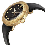 Marc Jacobs Amy Black Dial Black Leather Strap Watch for Women - MBM1154 Authentic Buy Shop Now