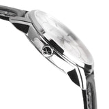Calvin Klein Infinity Silver Dial Black Leather Strap Watch for Men - K5S341C6 Authentic Buy Shop Now