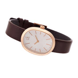 Calvin Klein Incentive White Dial Brown Leather Strap Watch for Women - K3P236G6 Authentic Buy Shop Now
