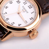 Tissot Carson White Dial Brown Leather Strap Watch For Women - T085.210.36.012.00 Authentic Buy Shop Now