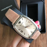 Emporio Armani Epsilon Quartz Brown Dial Brown Leather Strap Watch For Men - AR2489 Authentic Buy Shop Now
