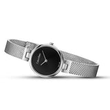 Calvin Klein Authentic Black Dial Silver Mesh Bracelet Watch for Women - K8G23121 Authentic Buy Shop Now