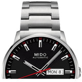 Mido Commander II Automatic Black Dial Silver Steel Strap Watch For Men - M021.431.11.051.00 Authentic Buy Shop Now