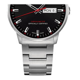 Mido Commander II Automatic Black Dial Silver Steel Strap Watch For Men - M021.431.11.051.00 Authentic Buy Shop Now
