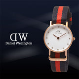 Daniel Wellington Classy Oxford White Dial Two Tone Nylon Strap Watch For Women - DW00100064 Authentic Buy Shop Now