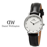 Daniel Wellington Classy Sheffield White Dial Black Leather Strap Watch For Women - DW00100068 Authentic Buy Shop Now