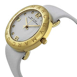 Marc Jacobs Amy White Dial White Leather Strap Watch for Women - MBM1150 Authentic Buy Shop Now