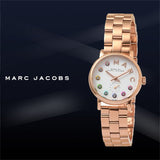 Marc Jacobs Baker Dexter White Dial Rose Gold Steel Strap Watch for Women - MBM3443 Authentic Buy Shop Now