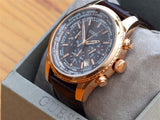 Guess Pursuit Chronograph Brown Dial Brown Leather Strap Watch for Men - W0500G3 Authentic Buy Shop Now