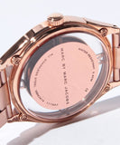 Marc Jacobs Tether Transparent Rose Gold Dial Rose Gold Steel Strap Watch for Women - MBM3414 Authentic Buy Shop Now