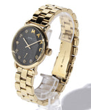 Marc Jacobs Baker Dexter Black Dial Gold Steel Strap Watch for Women - MBM3421 Authentic Buy Shop Now