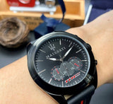 Maserati Traguardo Chronograph Black Dial Black Rubber Strap Watch For Men - R8871612004 Authentic Buy Shop Now