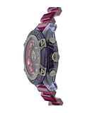 Versace Icon Active Chronograph Black Dial Purple Rubber Strap Watch For Men - VEZ701423 Authentic Buy Shop Now
