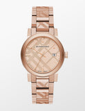 Burberry The City Rose Gold Dial Rose Gold Steel Strap Watch for Women - BU9039 Authentic Buy Shop Now