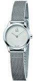 Calvin Klein Minimal White Dial Silver Mesh Bracelet Watch for Women - K3M2312Y Authentic Buy Shop Now