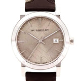 Burberry The City Grey Dial Leather Strap Watch for Men - BU9020 Authentic Buy Shop Now