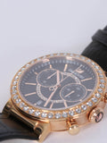 Swarovski Citra Sphere Chronograph Black Dial Black Leather Strap Watch for Women - 5055209 Authentic Buy Shop Now
