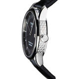 Tissot T Classic Luxury Powermatic 80 Black Dial Black Leather Strap Watch For Men - T086.408.16.051.00 Authentic Buy Shop Now