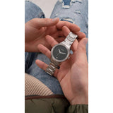 Guess Scope Black Dial Silver Steel Strap Watch for Men - GW0427G1 Authentic Buy Shop Now