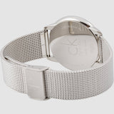 Calvin Klein Minimal Silver Dial Silver Mesh Bracelet Watch for Men - K3M21126 Authentic Buy Shop Now