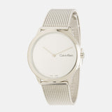 Calvin Klein Minimal SIlver Dial Silver Mesh Bracelet Watch for Women - K3M221Y6 Authentic Buy Shop Now
