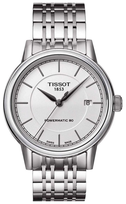 Tissot Carson Powermatic 80 Silver Dial Silver Steel Strap Watch For Men - T085.407.11.011.00 Authentic Buy Shop Now