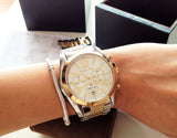 Michael Kors Bradshaw Silver Dial Two Tone Steel Strap Watch for Women - MK5627 Authentic Buy Shop Now