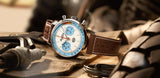 Breitling Top Time Deus Limited Edition White Dial Brown Leather Strap Watch for Men - A233112A1A1X1 Authentic Buy Shop Now