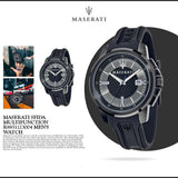Maserati SFIDA Black Dial Black Rubber Strap Watch For Men - R8851123004 Authentic Buy Shop Now