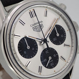 Tag Heuer Carrera Chronograph 60th Anniversary Silver Dial Black Leather Strap Watch for Men - CBK221H.FC8317 Authentic Buy Shop Now