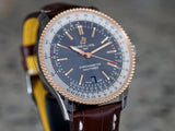 Breitling Navitimer 1 Automatic 41mm Black Dial Brown Leather Strap Mens Watch - U17326211M1P1 Authentic Buy Shop Now