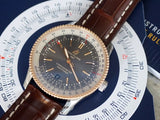 Breitling Navitimer 1 Automatic 41mm Black Dial Brown Leather Strap Mens Watch - U17326211M1P1 Authentic Buy Shop Now