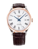 Longines Record Automatic Stainless Steel 18K Gold Watch for Men - L2.821.5.11.2 Authentic Buy Shop Now