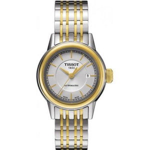 Tissot Carson Automatic Silver Dial Two Tone Steel Strap Watch For Women - T085.207.22.011.00 Authentic Buy Shop Now
