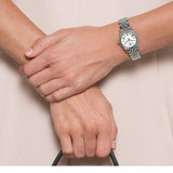 Michael Kors Lexington Quartz White Dial Silver Steel Strap Watch For Women - MK3228 Authentic Buy Shop Now